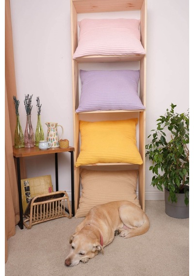 Peraluna Free Pıllow %100 Organik Pamuk Triko Yastık Kılıfı 60x60 Cm Sarı - Sarı