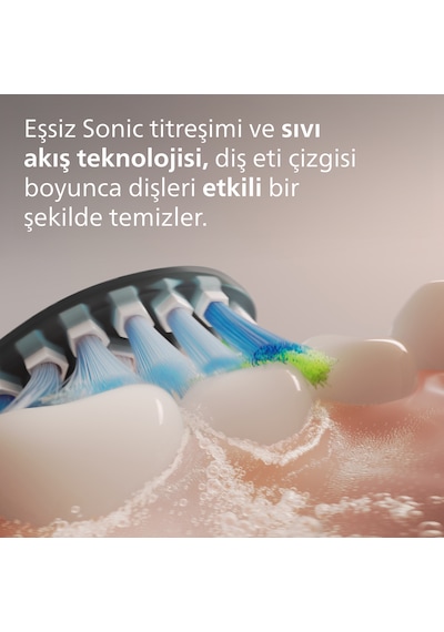 Philips HX9042/88 Sonicare Premium Plak Savunması 2'li Diş Fırçası Başlığı Siyah