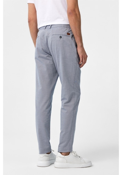 Süvari Buz Mavi Slim Fit Armürlü Jogger Pantolon