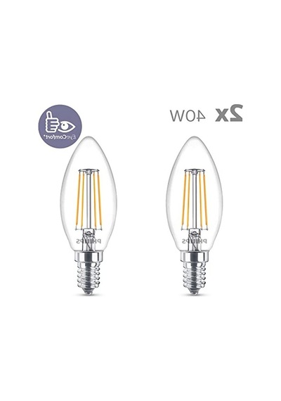 2'li Paket 40w Led Mum Ampul, 2700k Beyaz Işık, E14 Duy İle Ekonomik Çözüm