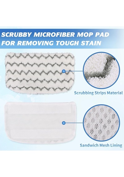 Tr Köpekbalığı Buharlı Paspas S1000, S1000a, S1000c, S1000wm Ve S1001c İçin 6 Paket Mikrofiber Buharlı Paspas Ped Genel