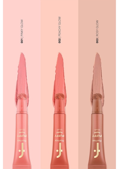 Flormar Puffy Liquid Nemlendirici Etkili & Parlak Bitişli Sünger Aplikatörlü Likit Allık 003 Rosy Glow