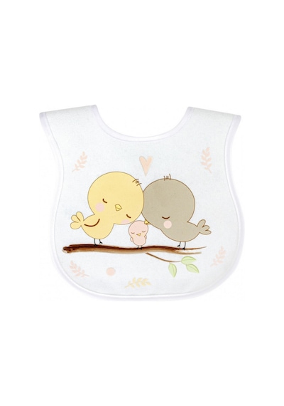 Sevi Bebe Havlu Mama Önlüğü 17201 Sarı - Beyaz