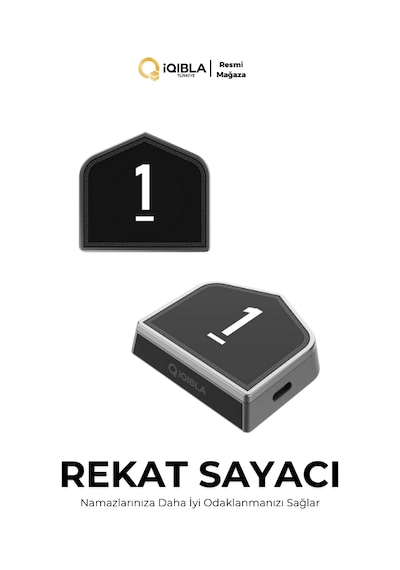 Iqibla Smart Salat Counter SC01 - Rekat Sayacı Siyah