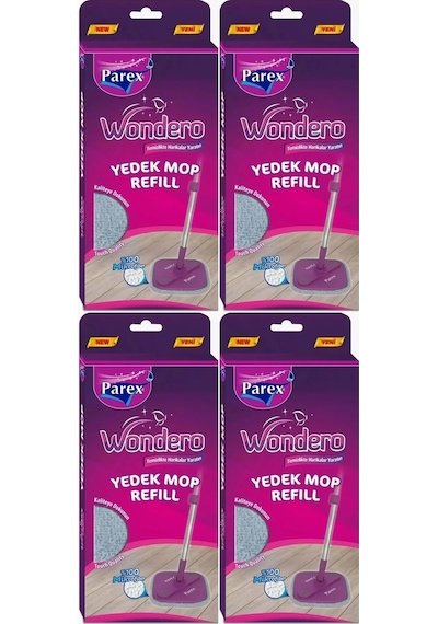 Wondero Yedek Mop Dörtlü Paket