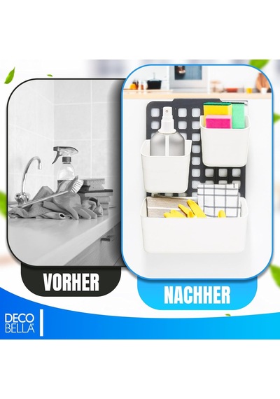 Decobella 50842 Seviye Ayarlanabilir Düzenleyici 1 Geniş/ 2 Dar , Antrasit Diğer