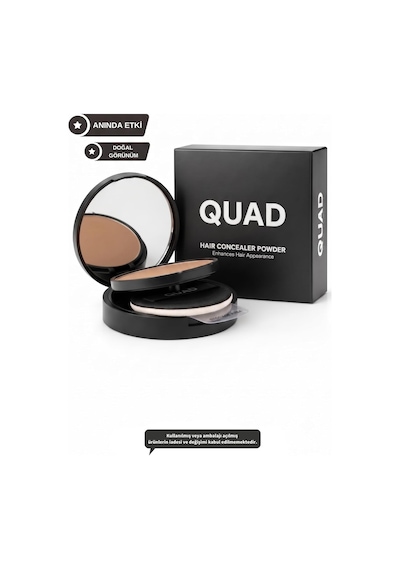 Unisex Saç Ve Sakal Kapatıcı Dolgunlaştırıcı Pudra, Açık Kahve, 12gr, Doğal Görünüm, Anında Hacim Çok Renkli