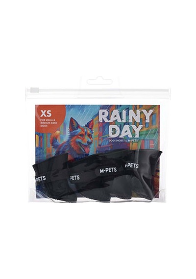 M-pets Rainy Day Köpek Ayakkabısı Siyah Xsmall 2,6x3,5 Cm 244-54039.01