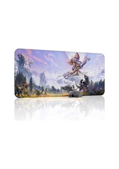 Horizon Zero Kaymaz Dikişli Kauçuk Oyuncu Mousepad V1 - 90x40 Xxl Gaming Mouse Pad Fare Altlığı