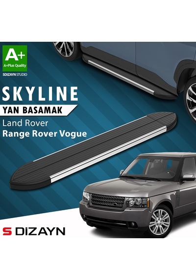 S-dizayn Land Rover Range Rover Vogue 2 Skyline Krom Yan Basamak 183 Cm 2002-2012 A+ Kalite