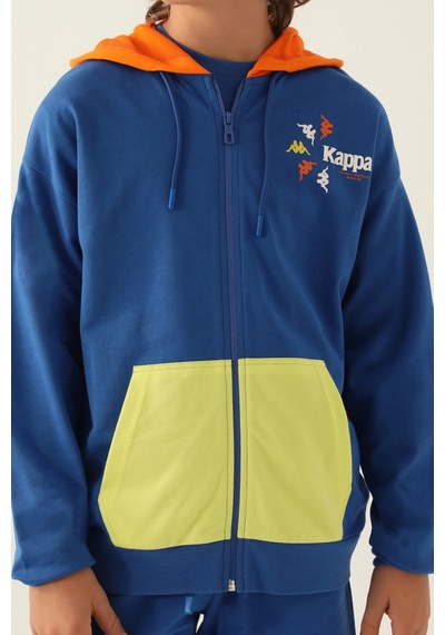 Kappa Erkek Çocuk Fullzıp Sweatshırt - Cobalt Cobalt