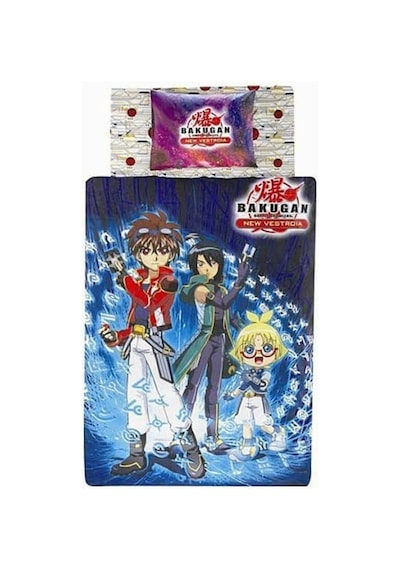Taç Lisanslı Nevresim Tek Kişilik Polyester Bakugan