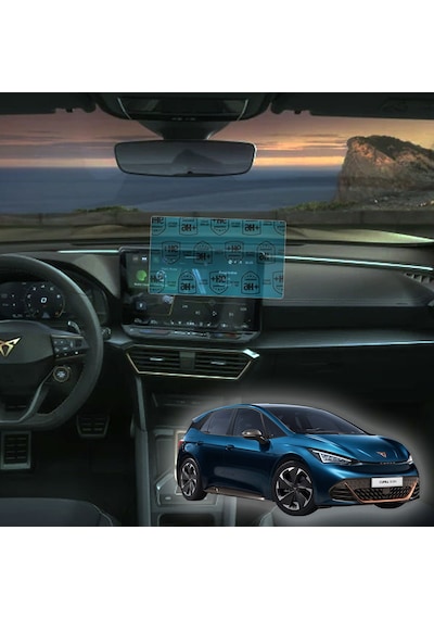 Cupra Born Multimedya Paneli Uyumlu Nano Cam Ekran Koruyucu