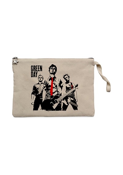 Green Day Group and Bomb Krem Clutch Cüzdan / El Çantası Krem