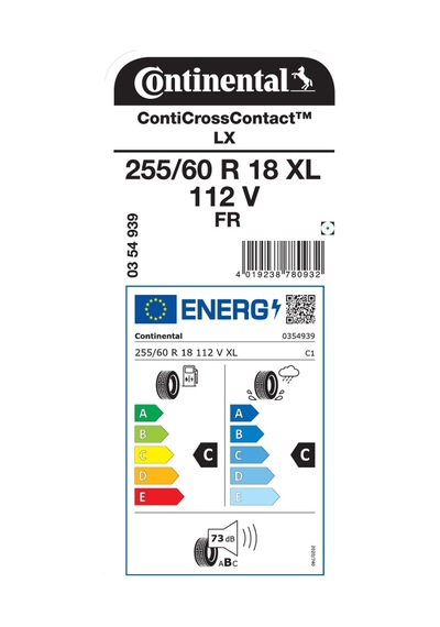 Continental 255/60r18 112v Xl Fr Cclx   Dört Mevsim Lastiği 2024