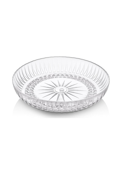 Cam Deposu - Cam Kase - 24 Cm - Meyvelik - Salata Kasesi Sku: Smg8690010541840 Açık Mavi