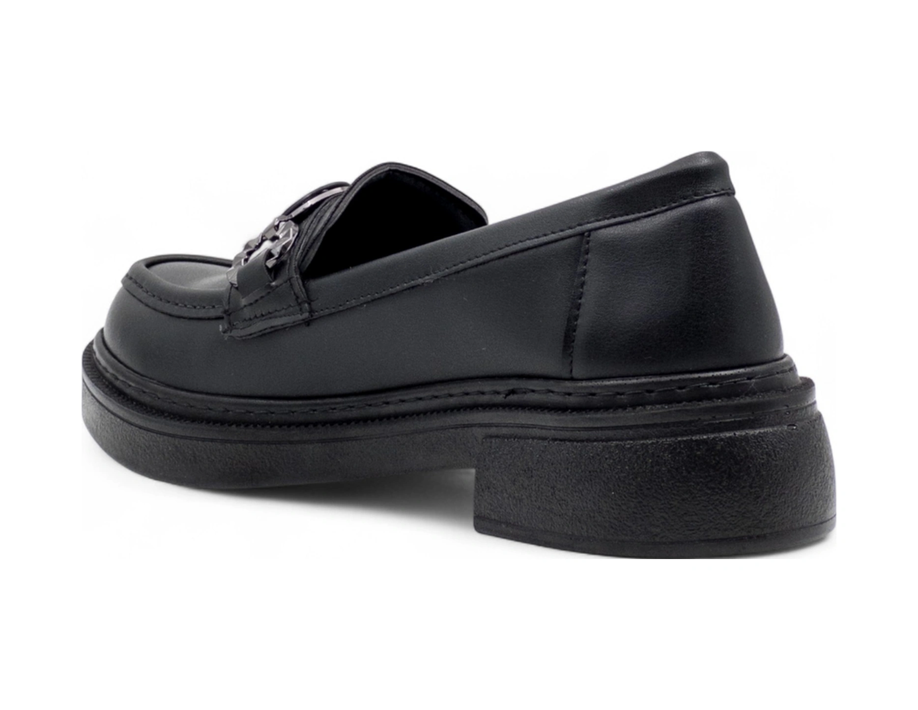 Wıssente 1823 Toka Detaylı Kadın Loafer Siyah