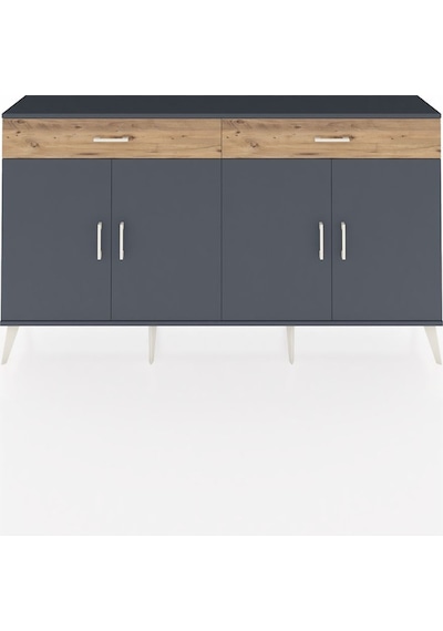 Arges Konsol 4 Raflı 2 Çekmeceli 4 Kapaklı 176x30x99 Antrasit-ant Antrasit-antrasit/çam Arges Konsol 4 Raflı 2 Çekmeceli 4 Kapaklı 176x30x99 Antrasit-ant Antrasit-antrasit/çam