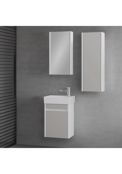 Denko Natalia 40 Cm Mdf Kül Gri Banyo Dolabı Takımı + Boy Dolabı Gri Denko Natalia 40 Cm Mdf Kül Gri Banyo Dolabı Takımı + Boy Dolabı Gri