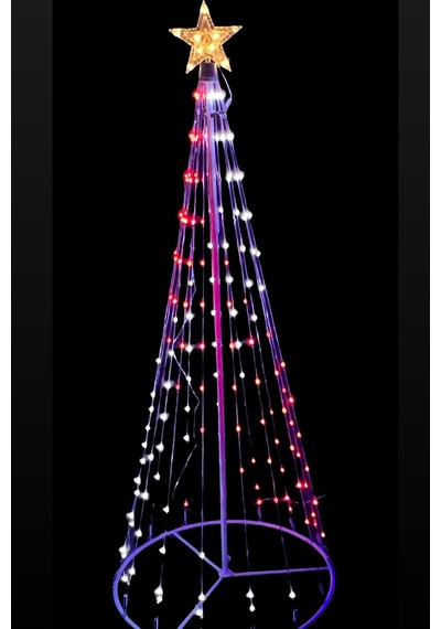 Smart Rgb Led Işıklı Çamağacı Çerçeve 120cm 32 Animasyon Çok Renkli