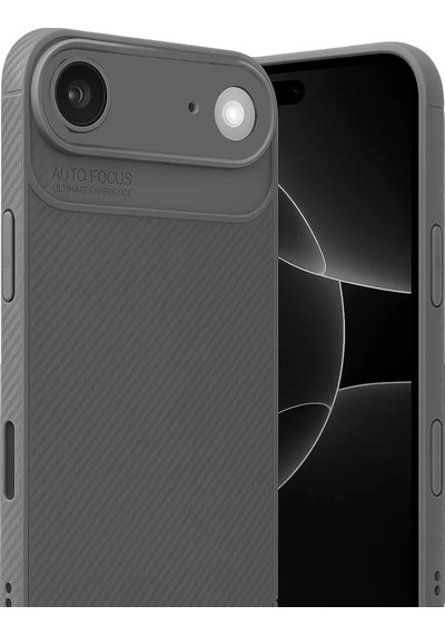 Newface Apple İphone 17 Air Auto Focus Karbon Kapak - Gri