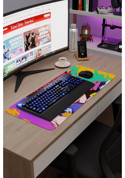 Hunter Hunter Anime V2 - 70x30 Xl Gaming Kauçuk Kaymaz Taban Mouse Pad Fare Altlığı