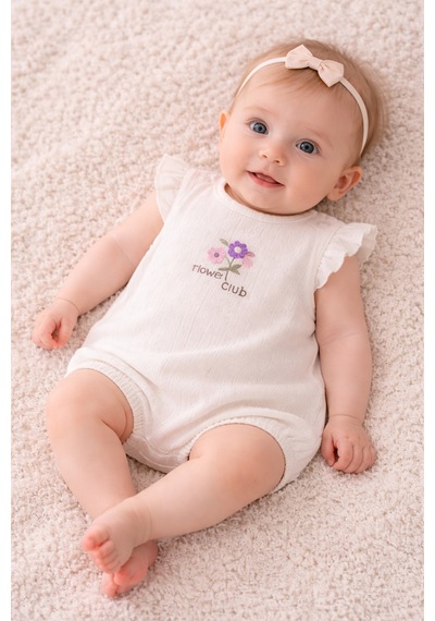 Necix's Kız Bebek Yazlık Tulum 0- 6 Ay Coton Penye Kumaş 5470 5457 5491 Ekru Lilu Ekru Lilu Necix's Kız Bebek Yazlık Tulum 0- 6 Ay Coton Penye Kumaş 5470 5457 5491 Ekru Lilu Ekru Lilu