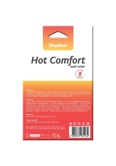 Stopever Hot Comfort Ayak Isıtan 1X2