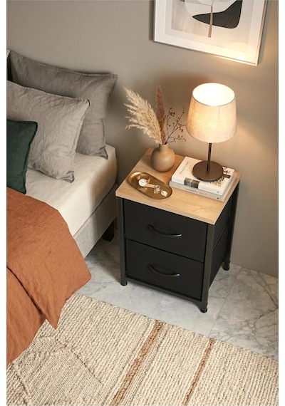 2 Raflı Metal Komodin Yan Sehpa Çok Amaçlı Dolap Organizer Mdf Tabanlı Kumaş Çekmece Çok Renkli 2 Raflı Metal Komodin Yan Sehpa Çok Amaçlı Dolap Organizer Mdf Tabanlı Kumaş Çekmece Çok Renkli