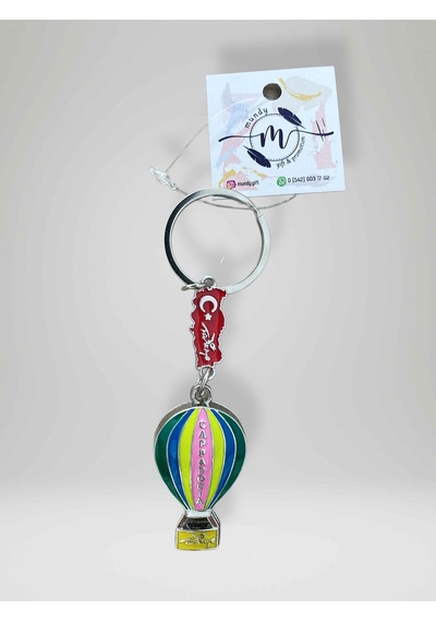 Kapadokya Cappadocıa Temalı Balon Metal Anahtarlık Kod:112