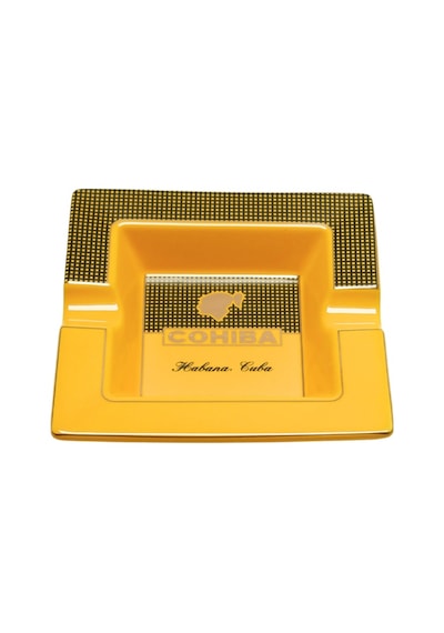 Cohiba Sarı İkili Porselen Puro Küllüğü - Tr9731