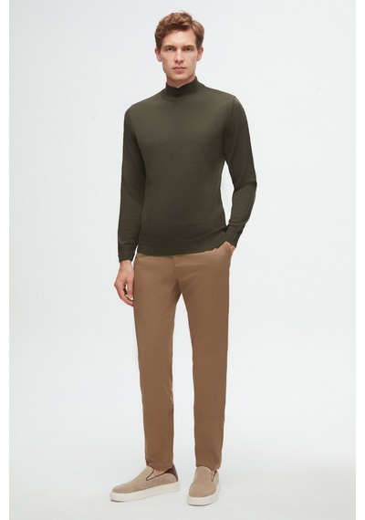 D's Damat Ds Damat Regular Fit Haki Düz Örgü Kazak 5hf062436275m H01
