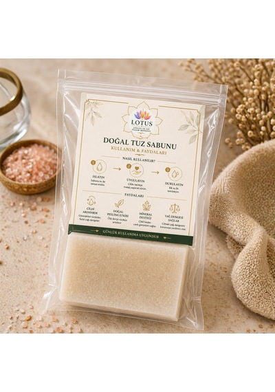 Lotus Arındırıcı & Peeling Etkili Doğal Tuz Sabunu 200 G