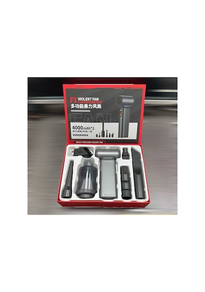 F1 Violent Turbo Jet Fan 130000rpm Ultra Güçlü Motor Güçlü Vakum 4000mah Mini Araç Süpürgesi