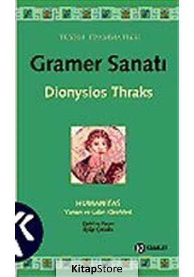 Gramer Sanatı  - Dionysios Thraks  - Kabalcı Yayınevi