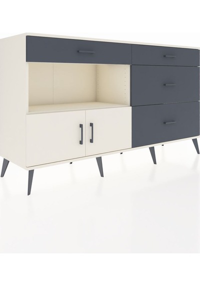 Hyperion Konsol Tek Raflı 4 Çekmeceli 2 Kapaklı 176x44x99 Aytaşı- Aytaşı-aytaşı/antrasit Hyperion Konsol Tek Raflı 4 Çekmeceli 2 Kapaklı 176x44x99 Aytaşı- Aytaşı-aytaşı/antrasit
