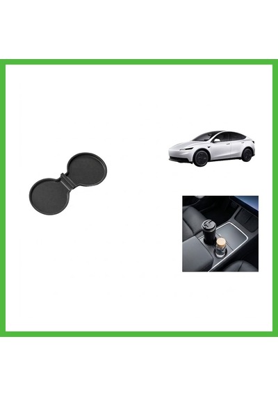 Vaveni Tesla Model 3 Model Y Standart Juniper 2025+ Uyumlu Orta Bardaklık Pedi Kaymaz Konsol Koruyucu Matı 1 Adet Siyah Arz