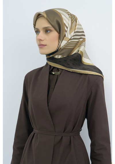 Armine Saf İpek Sura Eşarp-2026 İlkbahar-yaz- 952100d Vizon