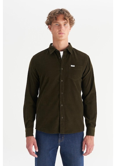 Wrangler Erkek Kadife Gömlek Ivy Green Ivy Green