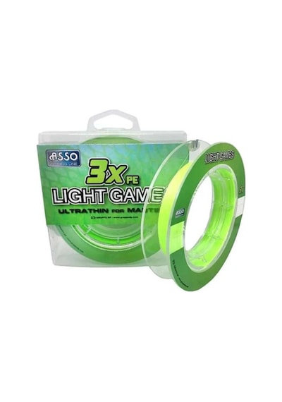 Asso 3xpe Light Games İp Misina Fluo Green 0.3pe-0.02mm-1.82kg-100m