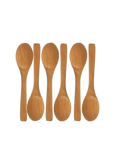 Bambu 6 Ahşap Kaşık Takımı 13Cm
