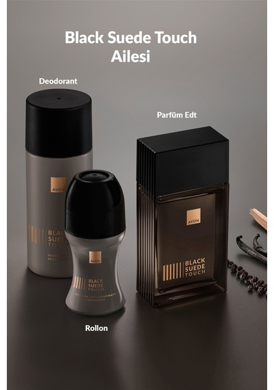 Black Suede Touch Erkek Roll On 50 Ml. Üçlü Paket