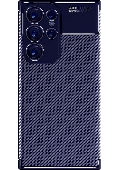 Galaxy S23 Ultra Kılıf Zore Negro Silikon Kapak Lacivert