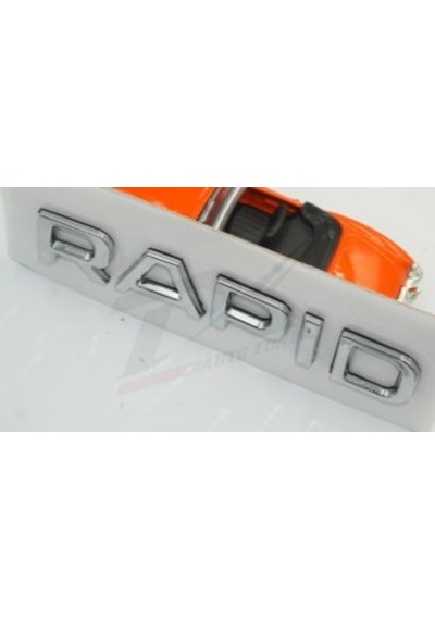 Skoda Rapid 13-16 Yeni Nesil Bagaj Krom Abs 3M 3D Yazı Logo Amble