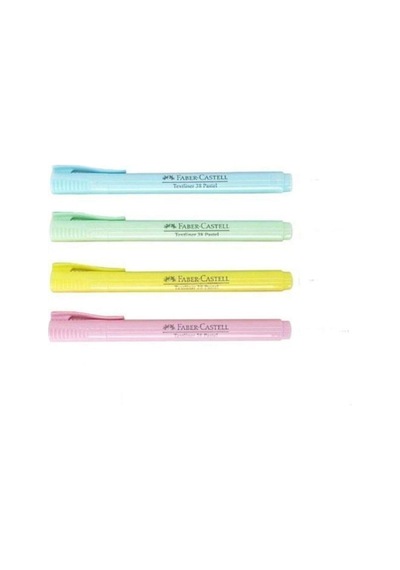 Faber-castell Faber Castell 38 Texliner Pastel 4'lü Kalem