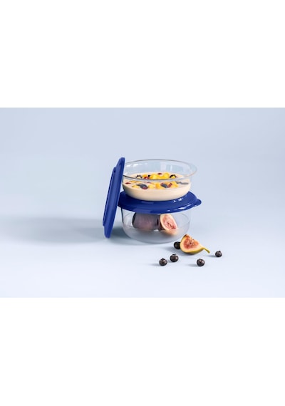 Tupperware Kristalin Kase Gece Mavisi 275 - 450 ML 4lü Set
