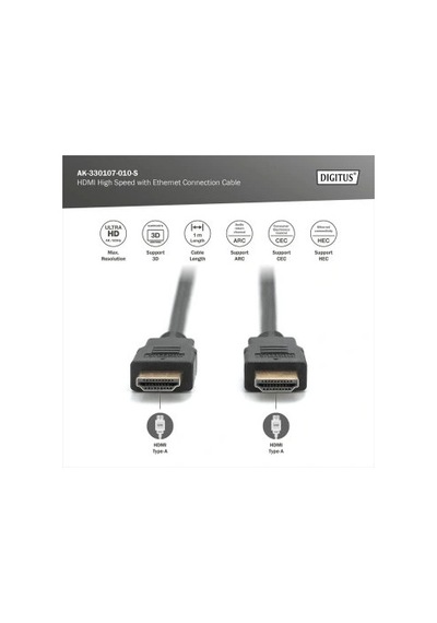 Digitus Ak-330107-010-s 1m 4k Hdmı Kablo 1 M