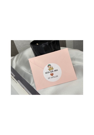 Iyi Tatiller Sevimli Sticker Mat Etiket 4 Cm 40 Adet Çok Renkli