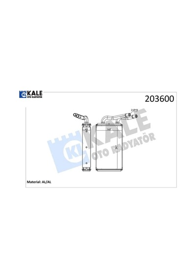 Kalorıfer Radyatoru Transıt V347 2.2tdcı 2.4tdcı 3.2tdcı Klımasız 06 Kale Radyatör 6c1h 18476 A1b T178422