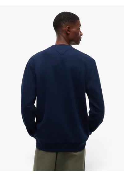 Tommy Hilfiger Tjm Reg Lınear Crew Ext Erkek Mavi Sweatshirt - Dm0dm20249